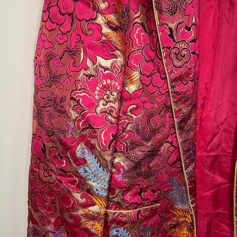 Vintage Charlotte Ford II Metallic Embroidered Silk Blend Blazer Size 12 - Picture 9 of 13